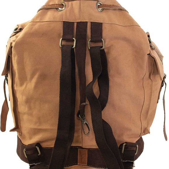 Travel_Stamp_Backpack_0.jpg?v=  Eco-Friendly Handmade Recycled Canvas Backpack with Vintage Charm